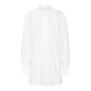 Gedrapeerde Tuniek Blouse Puur Wit InWear , White , Dames