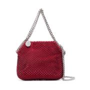 Rode Kristalversierde Whipstitch Tas Stella McCartney , Red , Dames