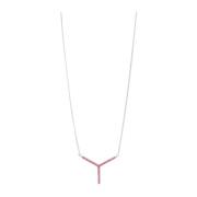 Roze & Paarse Statement Ketting Y/Project , Pink , Dames