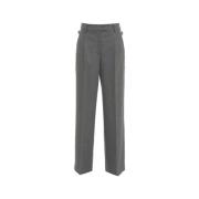 Grijze Broek Aw24 Pt01 , Gray , Dames