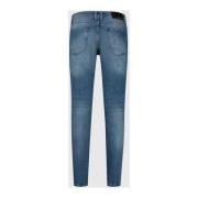 Mid Blue Denim Jeans Pure Path , Blue , Heren