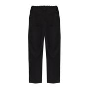 Broek met vintage-effect MM6 Maison Margiela , Black , Dames