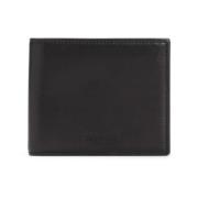 Klassieke Zwarte Bi-Fold Portemonnee Giorgio Armani , Black , Heren