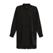 Gekreukeld Effect Shirt Y-3 , Black , Dames