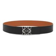 Reversible Anagram Riem in Zwart Tan Loewe , Black , Heren