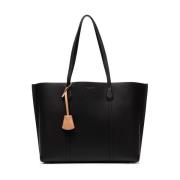 Triple-Compartment Tote Bag Tory Burch , Black , Dames