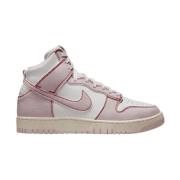 Roze Sneakers met Stoffen en Leren Bovenkant Nike , Pink , Unisex