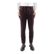 Klassieke Straight Leg Suit Broek Corsinelabedoli , Brown , Heren