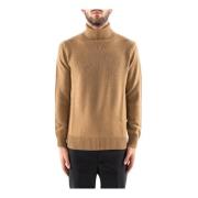 Turtleneck Jumpers in Marino Wol Corsinelabedoli , Brown , Heren