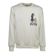 Elite Sweatshirt Ronde Hals Crème Equipe 55 , Beige , Heren