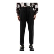 Elegant Suit Trousers Pantalone Corsinelabedoli , Black , Heren