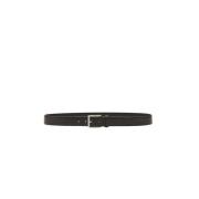 Stockholm Bruin Leren Riem Biagini , Black , Heren