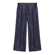 Tencel Wijde Broek Fiorella Rubino , Blue , Dames