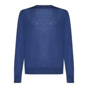 Klassieke Sweaters in Wit/Blauw Piacenza 1733 , Blue , Heren