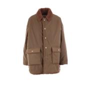 Groene Nylon Oversize Teddy Jas Mythinks , Brown , Dames