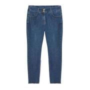 Skinny Jeans met Applicaties en Strassstenen Fiorella Rubino , Blue , ...