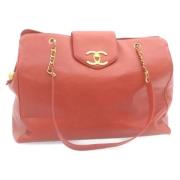 Pre-owned Leather chanel-bags Chanel Vintage , Pink , Dames