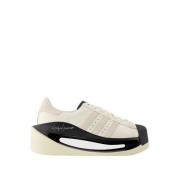 Witte Leren Superstar Sneakers Y-3 , White , Heren