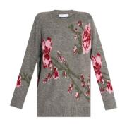 Trui met bloemenmotief Blumarine , Gray , Dames