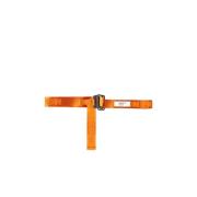 Klassieke Logo Tape Riem Oranje/Grijs Heron Preston , Orange , Dames