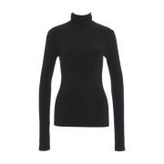 Zwarte Turtleneck Top Dameskleding Norma Kamali , Black , Dames