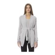 Trend Cardigan met Riem en Veren Baldinini , Gray , Dames