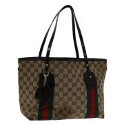 Pre-owned Canvas totes Gucci Vintage , Brown , Dames