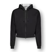 Hoodie met rits Premiata , Black , Dames