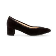 Zwarte Suède Pumps Gabor , Black , Dames