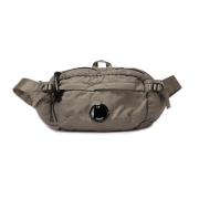 Nylon Bum Bag met Logo Lens C.p. Company , Brown , Heren