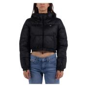 Down Jackets Tommy Jeans , Black , Dames