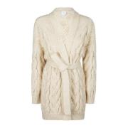 Cashmere Kid Mohair Cardigan Set Eleventy , Beige , Dames