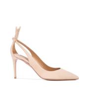 Nude Bow Tie Pump Aquazzura , Beige , Dames