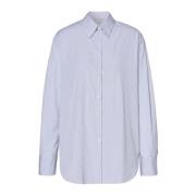 Katoenen Herenshirt met Achterpas Massimo Alba , Blue , Heren