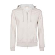 Hoodie van katoen met buidelzak Eleventy , Beige , Heren