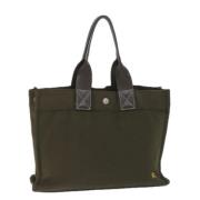 Pre-owned Canvas totes Burberry Vintage , Green , Dames