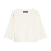 Elegant Cropped Sweater Max Mara Weekend , Beige , Dames