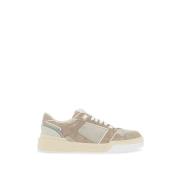 Suede Roma Sneakers voor Mannen Dolce & Gabbana , Beige , Heren