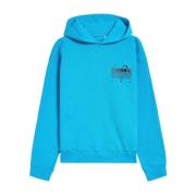 Hoodie Diadora , Blue , Heren