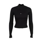 Zwarte Chic Sweater Tommy Jeans , Black , Dames