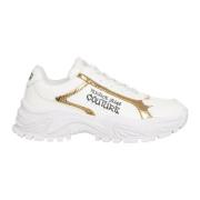 Multicolor Hiker Sneakers met Vetersluiting Versace Jeans Couture , Wh...