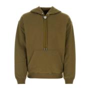 Stijlvol Army Green Katoenen Sweatshirt Versace , Green , Heren