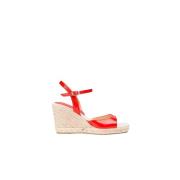 Beverly Espadrilles van lakleer Anaki , Red , Dames