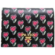 Pre-owned Leather wallets Prada Vintage , Black , Dames