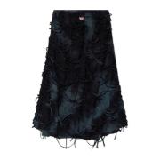 Rok met rafelrand O-Jal Diesel , Black , Dames