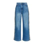 Jeans met franjes Munthe , Blue , Dames