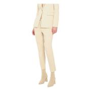 Milano Chino Broek met Zakken Vicario Cinque , Beige , Dames