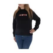 Zwarte Bedrukte Hoodie Dames Herfst/Winter Champion , Black , Dames