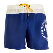 Heren Zwemboxer Blauw Zomerstijl Bikkembergs , Blue , Heren