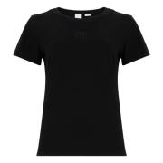 Stijlvolle Zwarte T-shirts en Polos Pinko , Black , Dames